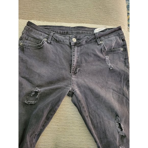 Anine Bing Brodie Black Distressed Skinny leg jeans size 29 - Picture 2 of 10